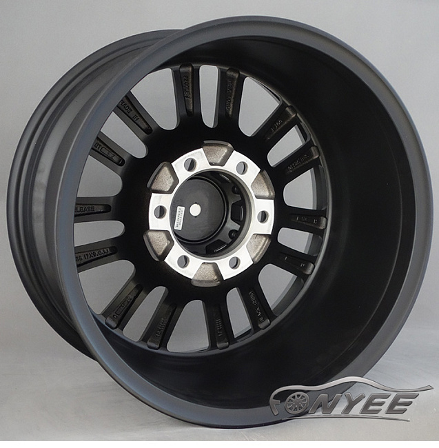 картинка Новые диски Black Rhino El Cajon R17 6X139,7 ET-12 J9 черный мат + серебро магазин  StreetTuning 