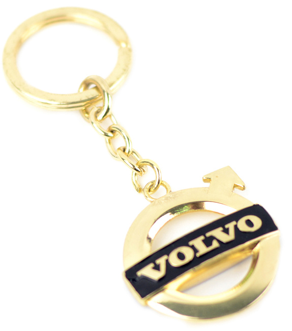 картинка Брелок Volvo Золото магазин  StreetTuning 
