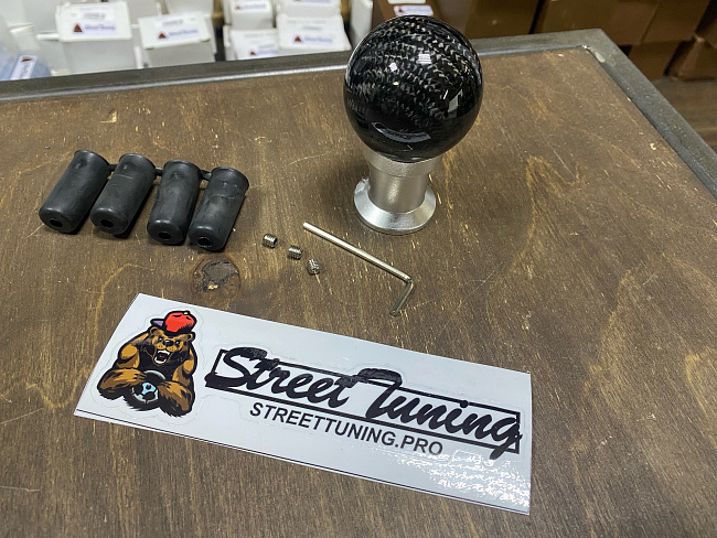 картинка Ручка КПП "Шарик", под карбон. магазин  StreetTuning 