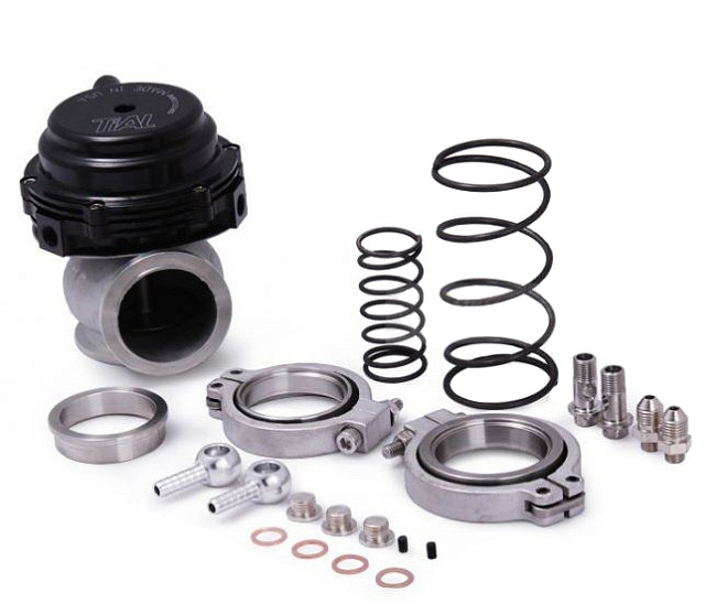 картинка Перепускной клапан турбины (Wastegate) Tial 44 мм MVR с водяным охлаждением , черный магазин  StreetTuning 