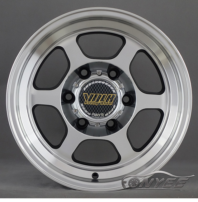 картинка Новые диски Rays TE37X R15 6X139,7 ET-20 J8 серебро магазин  StreetTuning 