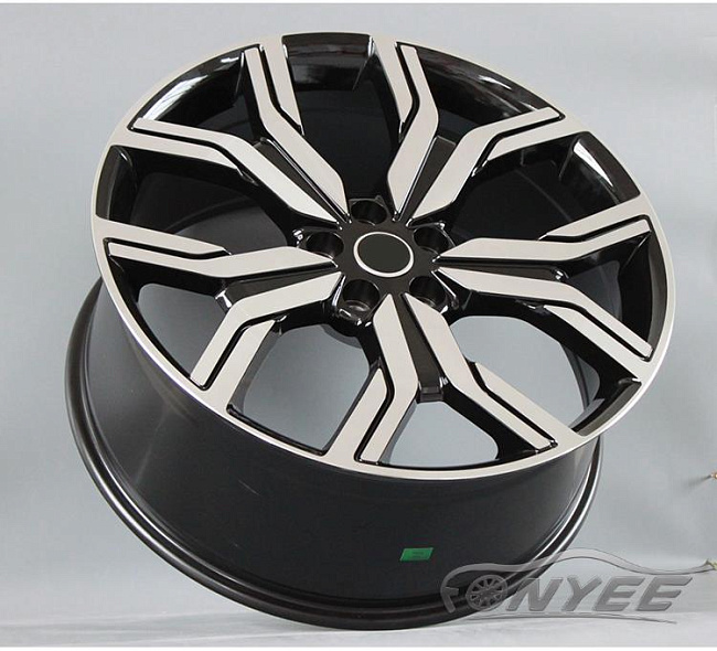 картинка Новые диски Overfinch #2 R20 5x120 ET45 J9,5 черные с серебром магазин  StreetTuning 