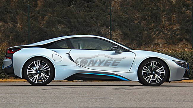 картинка Новые диски Bmw i8 oem R17 5X120 ET34 J8 черный глянец + серебро магазин  StreetTuning 