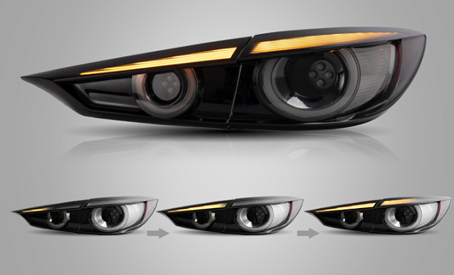 картинка Задние светодиодные фары для MAZDA AXELA c 2014 - по 2018 магазин  StreetTuning 