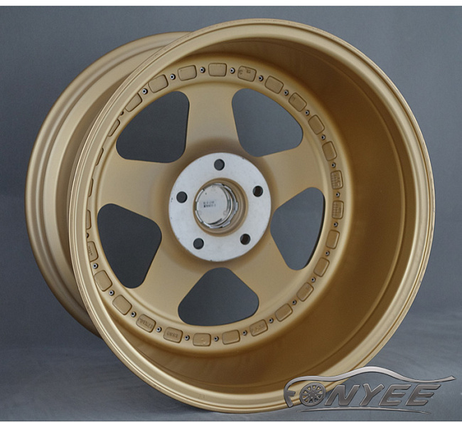 картинка Новые диски Rotiform R17 5x112 ET10 J10 золото + полированная полка магазин  StreetTuning 