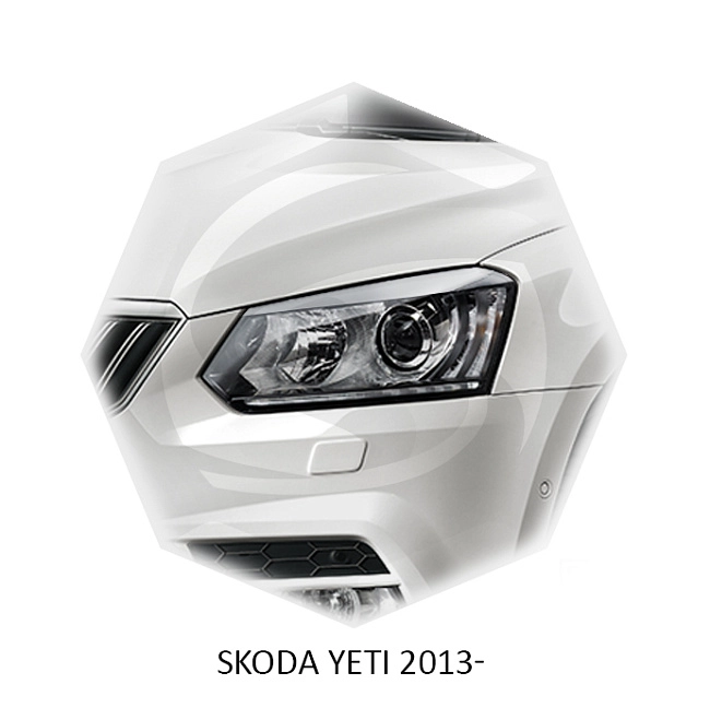 картинка Реснички на фары для  SKODA YETI 2014г- магазин  StreetTuning 
