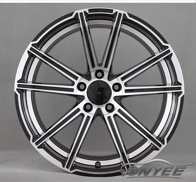 картинка Новые диски Mercedes AMG 10 Spoke C8 R18 5x112 ET45 J9 черный с серебром магазин  StreetTuning 