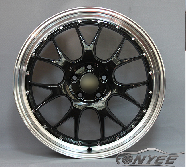 картинка Новые диски BBS LM-R R20 5X114,3 ET43 J8,5 черный глянец + полированная полка магазин  StreetTuning 