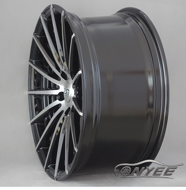 картинка Новые диски JNC 042 R18 5X114,3 ET35 J8,5 черные + золотистые болтики магазин  StreetTuning 