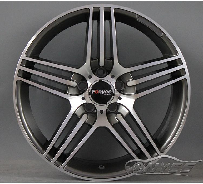 картинка Новые диски Mersedes AMG SLS R19 5x112 ET35 J9,5 серый + серебро магазин  StreetTuning 