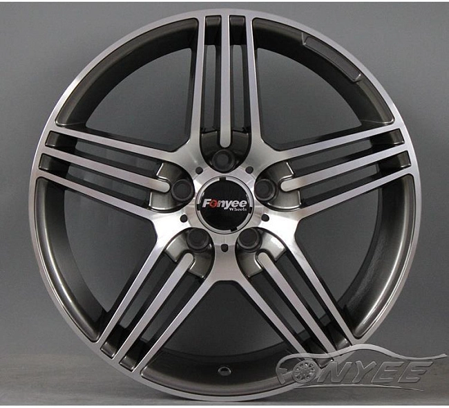 картинка Новые диски Mersedes AMG SLS R19 5x112 ET35 J9,5 серый + серебро магазин  StreetTuning 