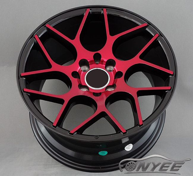 картинка Новые диски Vossen VPS-315T R15 4X100/4X114,3 ET25 J8 черный + красный магазин  StreetTuning 