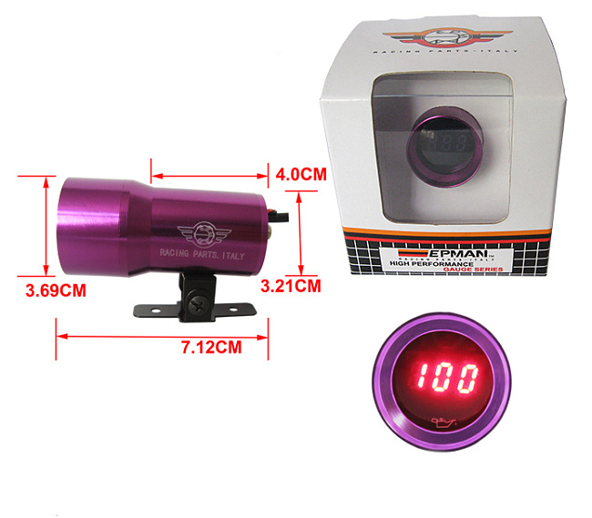 картинка Датчик давления масла Epman 37 мм , фиолетовый магазин  StreetTuning 