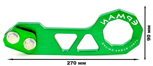 картинка Буксировочная петля Epman зеленая, задняя магазин  StreetTuning 