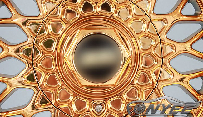 картинка Новые диски BBS RS R17 4X100/4X114,3 ET20 J8,5 золото хром + серебристые болтики магазин  StreetTuning 