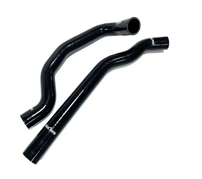 картинка Силиконовые патрубки радиатора StreetTuning для Toyota Mark 2 / Cresta / Chaser JZX90 1JZ-GTE, черные 2 шт магазин  StreetTuning 