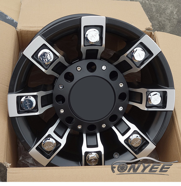 картинка Новые диски Metal Mulisha Series 13 R17 6X139,7 ET-12 J9 черный мат + серебро магазин  StreetTuning 