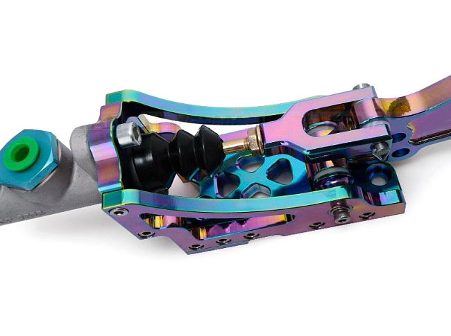 картинка Ручник гидравлический фрезерованный EPMAN, неохром магазин  StreetTuning 