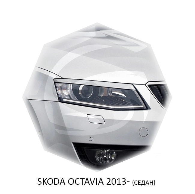 картинка Реснички на фары для  SKODA OCTAVIA 2013г- магазин  StreetTuning 