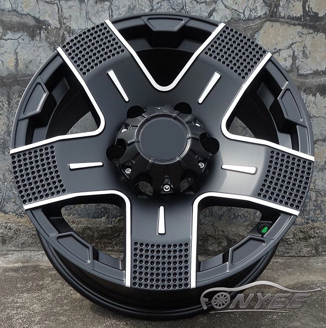 картинка Новые диски HB wheels R16 6X139,7 ET10 J8 черный мат магазин  StreetTuning 