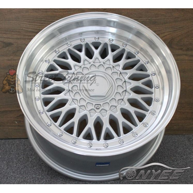 картинка Новые диски BBS RS R14 4X100/108 ET15 J7 серебро + полированная полка магазин  StreetTuning 