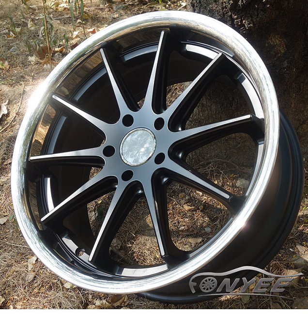 картинка Новые диски Aversus Aurelia R19 J9,5 ET+40 5x114,3 черный + хром полка магазин  StreetTuning 