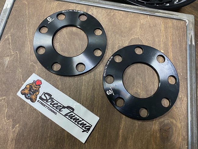 картинка Проставка Starleks 5 мм 4x114.3 цо 66.1 сквозная Black магазин  StreetTuning 