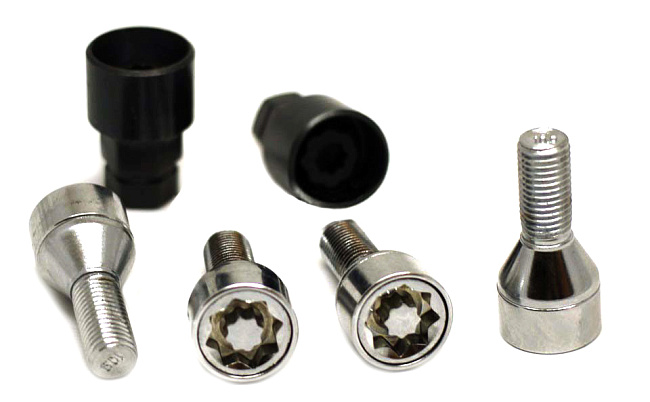 картинка Комплект секретных болтов 14x1.5, 35 мм, сфера. - 684137EM-2Key магазин  StreetTuning 