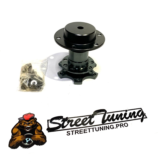 картинка Адаптер для руля быстросъемный прижимной, цвет титан магазин  StreetTuning 