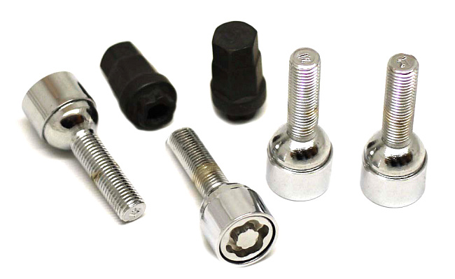 картинка Комплект секретных болтов 12x1.5, 40 мм, сфера. - 685157X2 магазин  StreetTuning 
