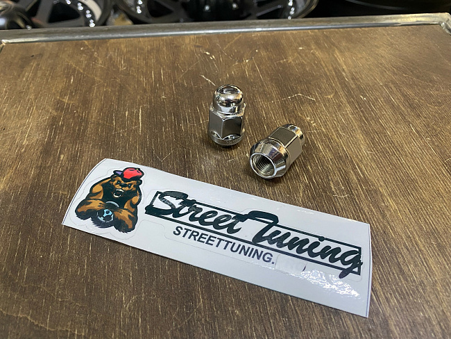 картинка Гайка Starleks M12х1,5 кон.высота 35 мм,ключ19,хром, бочонок (401445HT) магазин  StreetTuning 