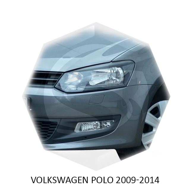 картинка Реснички на фары для  VOLKSWAGEN POLO 2009г- магазин  StreetTuning 