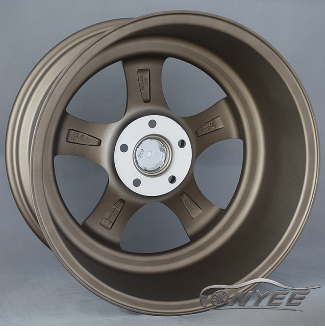 картинка Новые диски JNC 017 R18 5X114,3 ET25 J9,5 бронза + полированная полка золото магазин  StreetTuning 