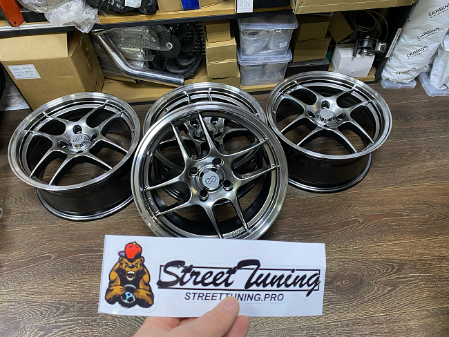 картинка Новые диски ENKEI R15 J7 ET36 4x100 Hyper Black магазин  StreetTuning 