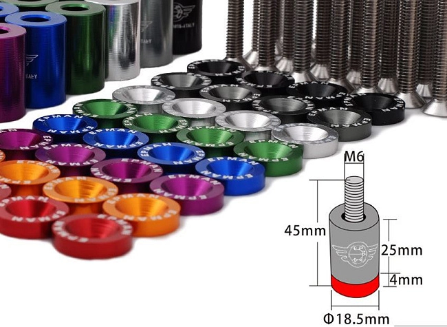 картинка Проставки под капот Epman, зеленый магазин  StreetTuning 