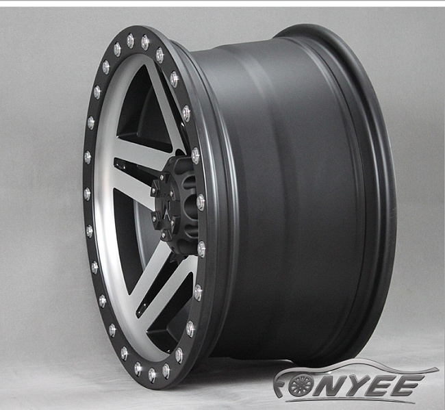 картинка Новые диски MVF-957 R17 6X139,7 ET-15 J8,5 серебро + черный магазин  StreetTuning 