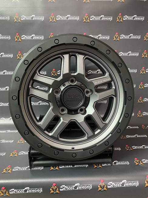 картинка Новые диски Black Rhino Barstow R18 J9 ET18 5x150 Gray + black магазин  StreetTuning 
