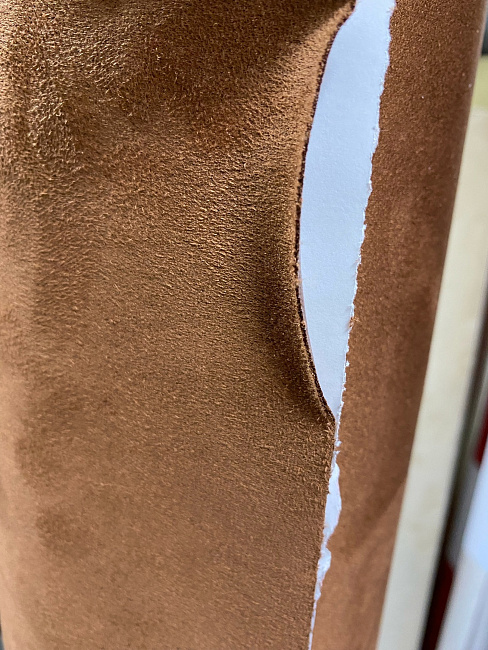 картинка Алькантара самоклеющаяся Carbins коричневая магазин  StreetTuning 