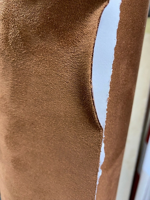 картинка Алькантара самоклеющаяся Carbins коричневая магазин  StreetTuning 