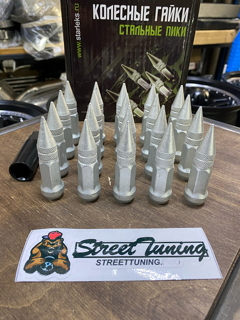 картинка Комплект гаек пики (пули) Starleks, 12х1.5, дакромет, 20 шт. магазин  StreetTuning 