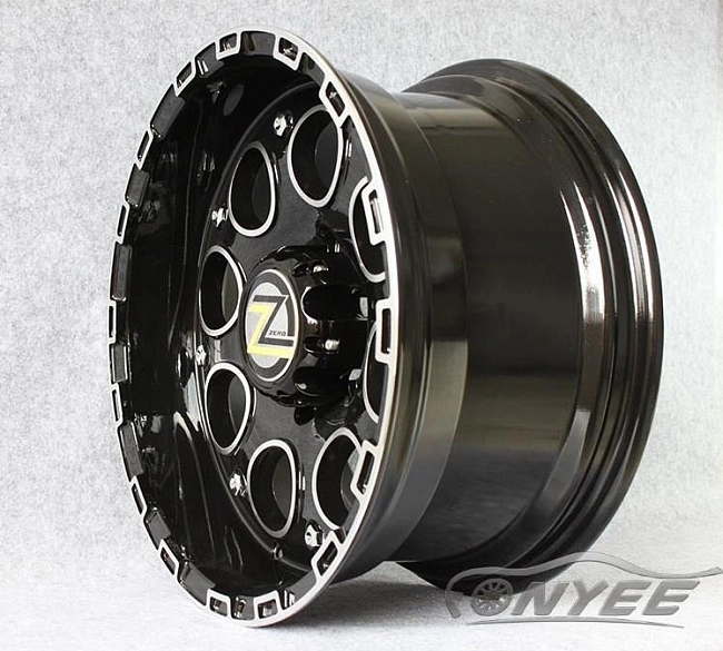 картинка Новые диски Zero R17 5х127 ET0 J8,5 черные глянцевые магазин  StreetTuning 