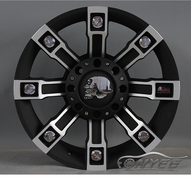 картинка Новые диски Metal Mulisha Series 13 R18 5X114,3-5X127 ET0 J9 черный мат + серебро магазин  StreetTuning 