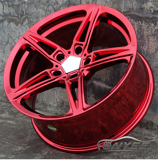 картинка Новые диски AC schnitzer AC1 R18 5X120 ET35 J8 красный хром магазин  StreetTuning 