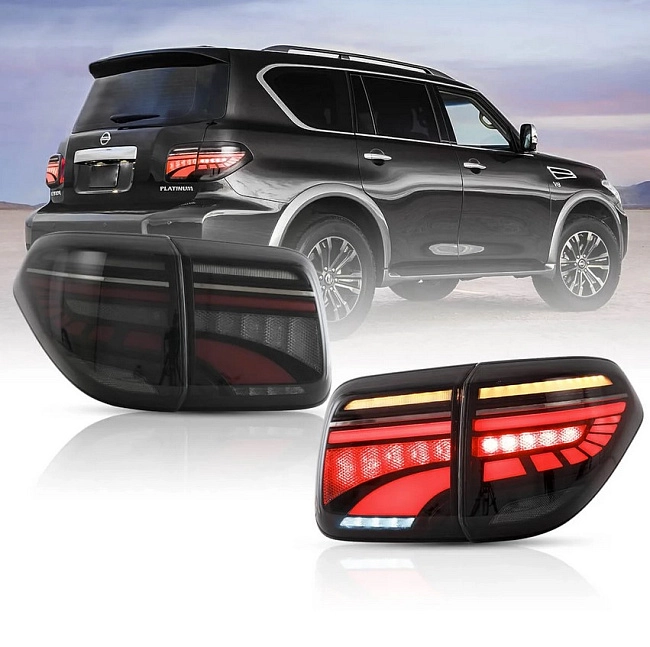 картинка Задние Led фары для Nissan Patrol 6-го поколения (Y62) 17-20 магазин  StreetTuning 