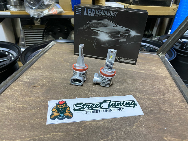 картинка Светодиодные лампы Sanvi Smart Led - H11 5500к, комплект 2 шт магазин  StreetTuning 