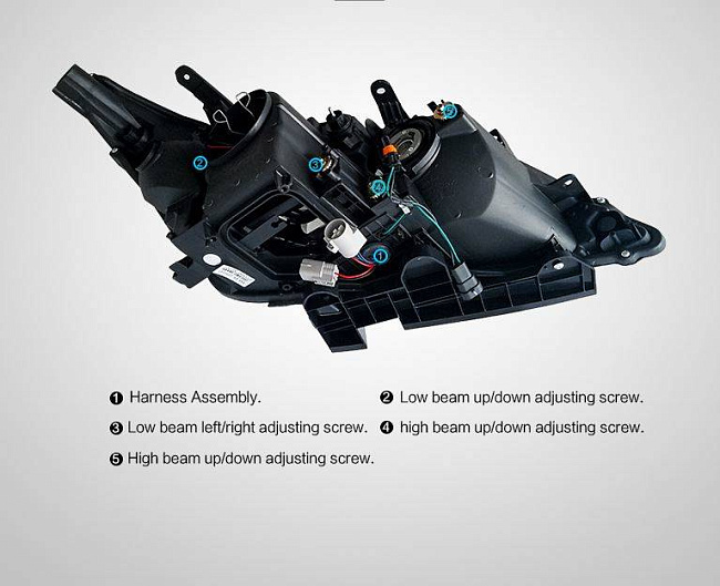 картинка Передние фары для Lexus ES350 2010-12 г магазин  StreetTuning 