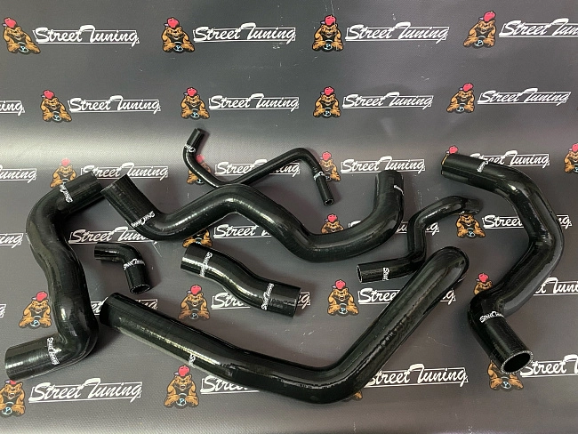 картинка Патрубки системы охлаждения StreetTuning для Mini Cooper R56, черные 8 шт магазин  StreetTuning 