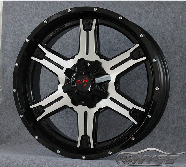 картинка Новые диски TUFF  R20 5X139,7/150 ET5 J9 черные с серебром магазин  StreetTuning 