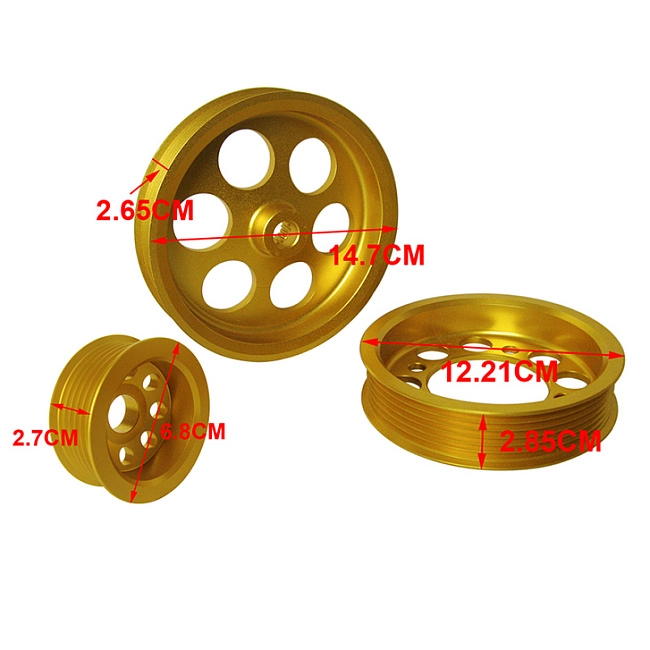 картинка Облегченные шкивы для Toyota Supra JZA80, Toyota Soarer,Toyota Aristo , золотой магазин  StreetTuning 