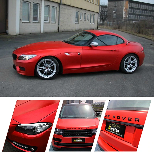 картинка Metal Flash матовый красный Carbins USA (1.52м х 18м) магазин  StreetTuning 